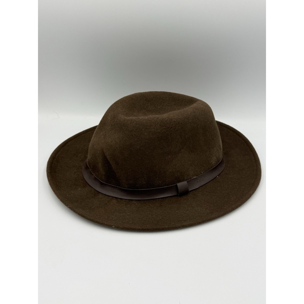 Vintage A. Adams & Spire Brown Felt Fedora Hat 90's Classic Made In USA